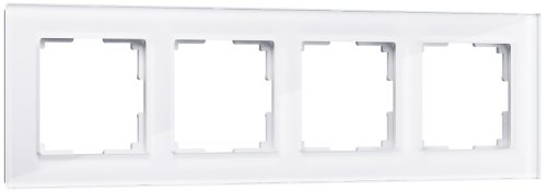 Рамка универсальная Werkel Favorit 4-м. стекло белый фото Рамка универсальная Werkel Favorit 4-м. стекло белый картинка